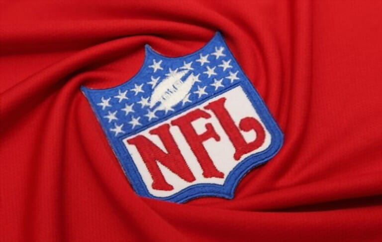 The Logo of NFL on the textile The Logo of NFL on the textile